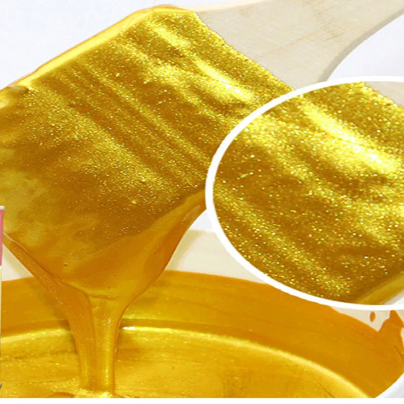 50g Water-based bronzing paint for wood, gold statue, furniture gold paint, coloring paint, safe, non-toxic gold foil paint Top Merken Winkel